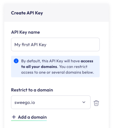 create api key